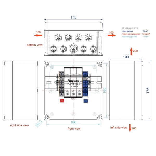 Enwitec Generatoranschlusskasten GAK 1 MPPT 1-2 Stränge SPD Typ 1/2, 10015741 ***RESTPOSTEN***